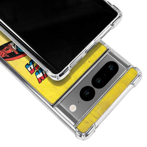 Marvel Classic Comics Captain America Google Pixel 7 Pro Clear Case